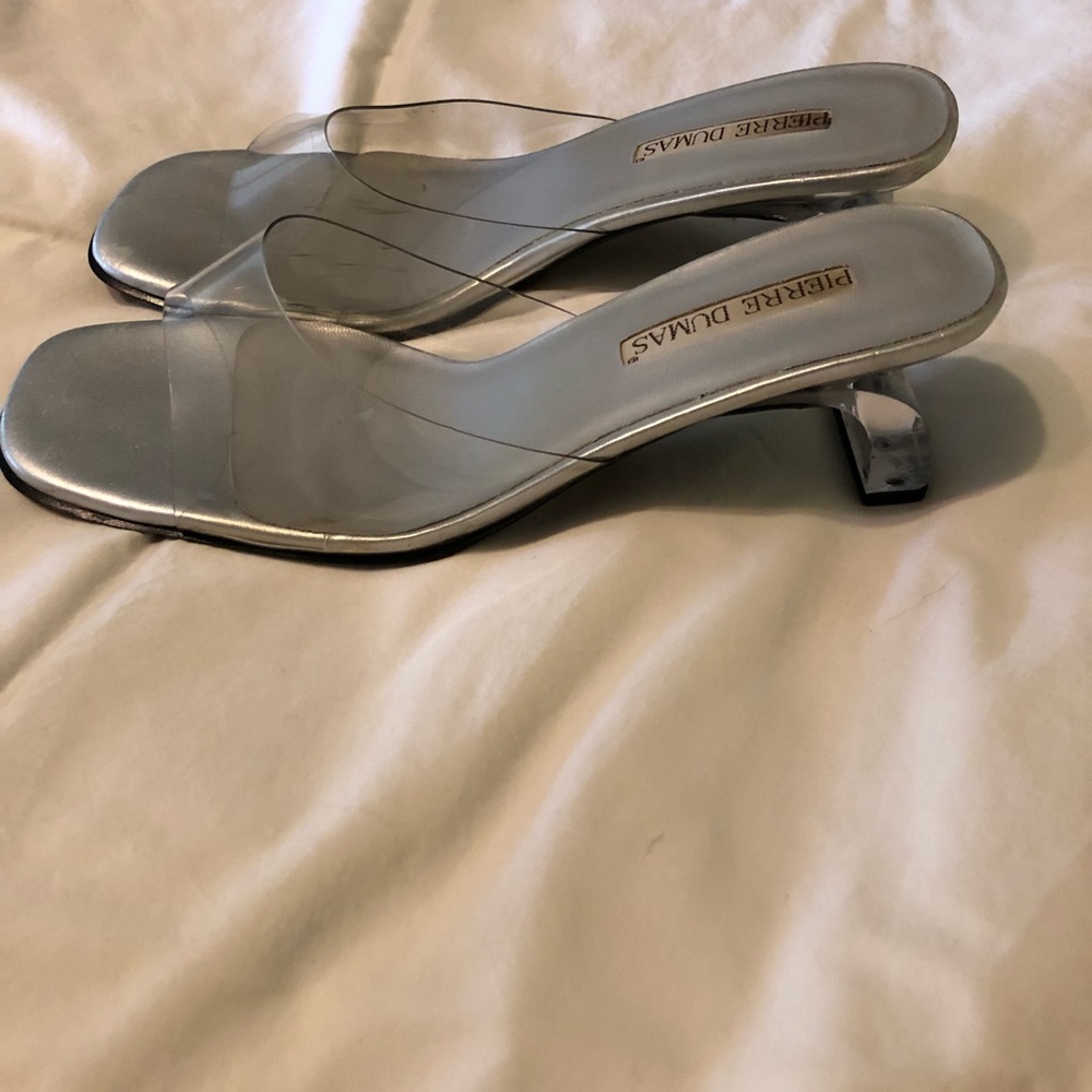 Pierre Dumas Clear Slide Sandals